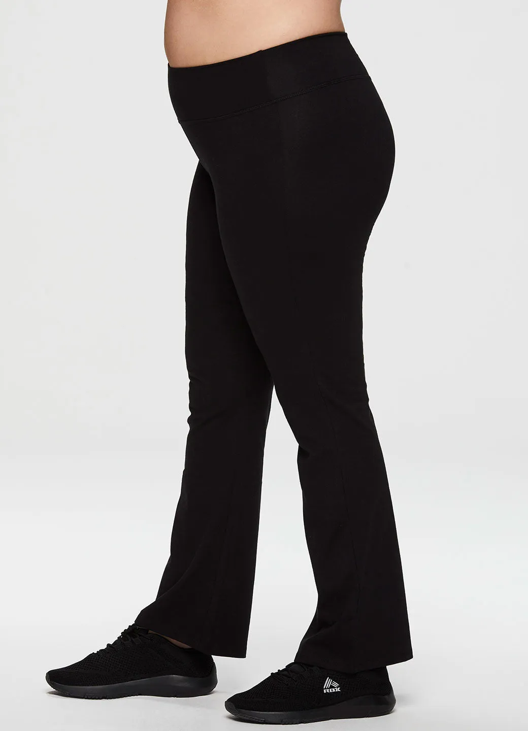 Plus Prime Cotton Spandex Boot Cut Yoga Pant