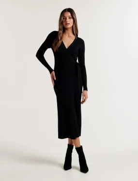 Prima Wrap Knit Dress