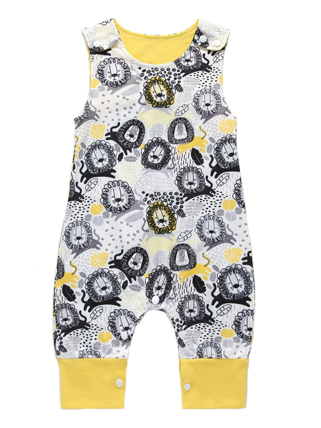 Printed Baby Sleeveless Jumpsuit