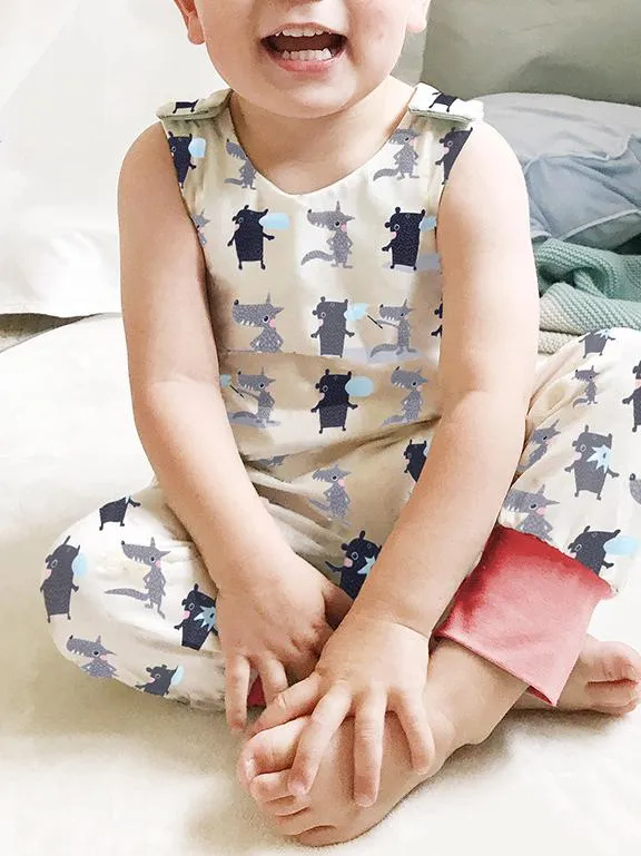 Printed Baby Sleeveless Jumpsuit