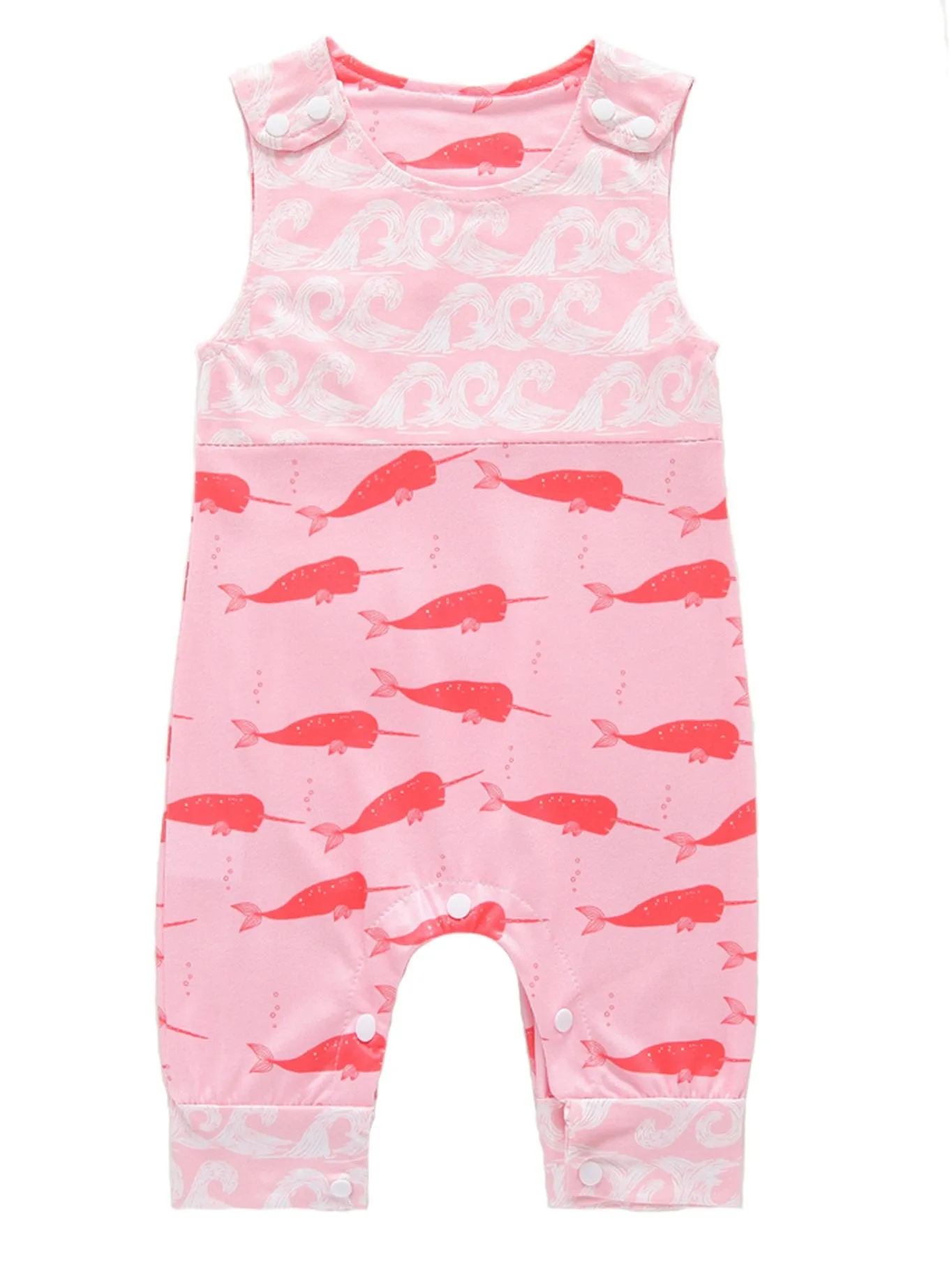 Printed Baby Sleeveless Jumpsuit