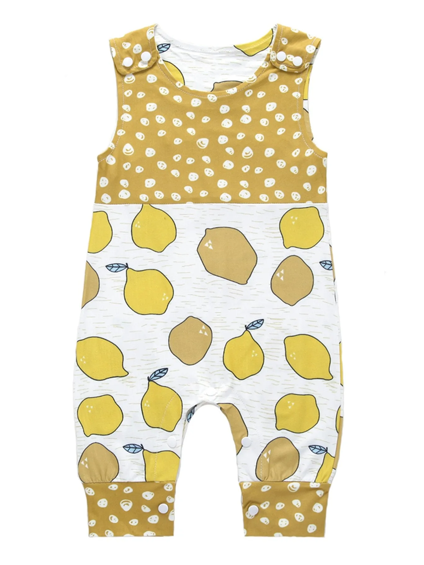 Printed Baby Sleeveless Jumpsuit