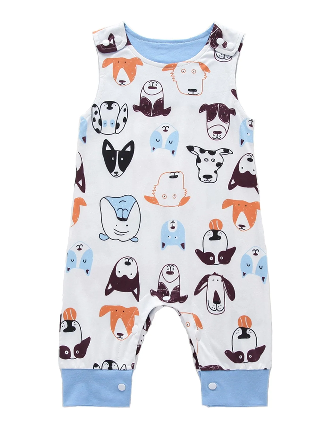 Printed Baby Sleeveless Jumpsuit