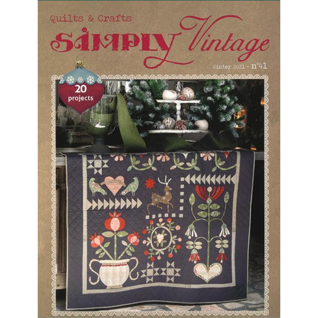 Quiltmania ~ Simply Vintage Winter 2021