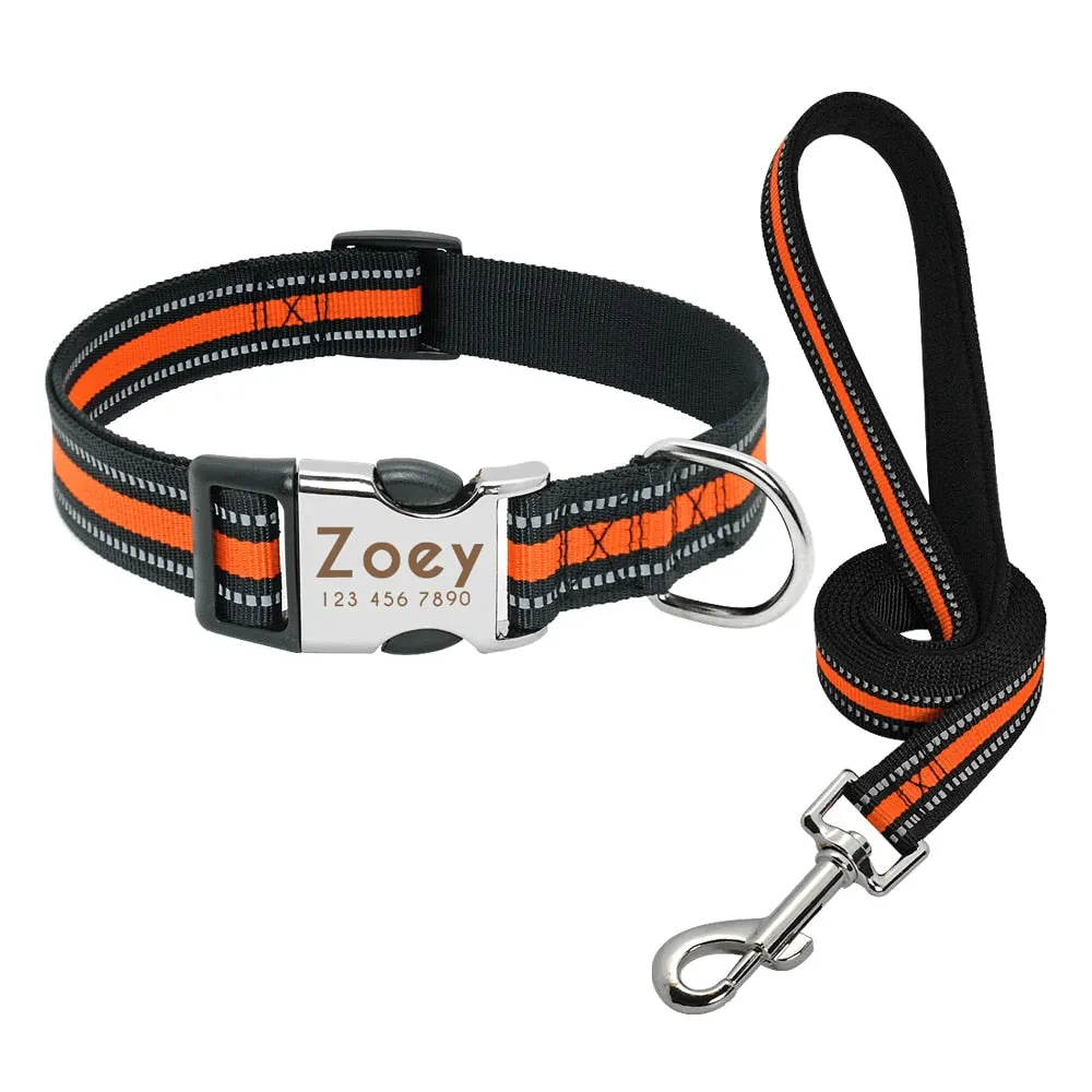 Reflective Personalized Custom Collar