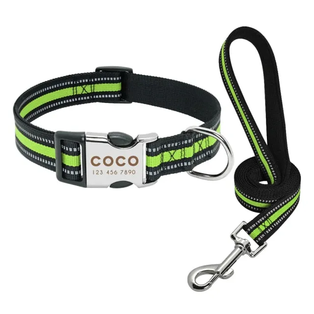 Reflective Personalized Custom Collar