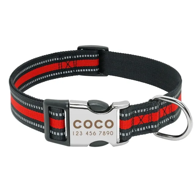 Reflective Personalized Custom Collar