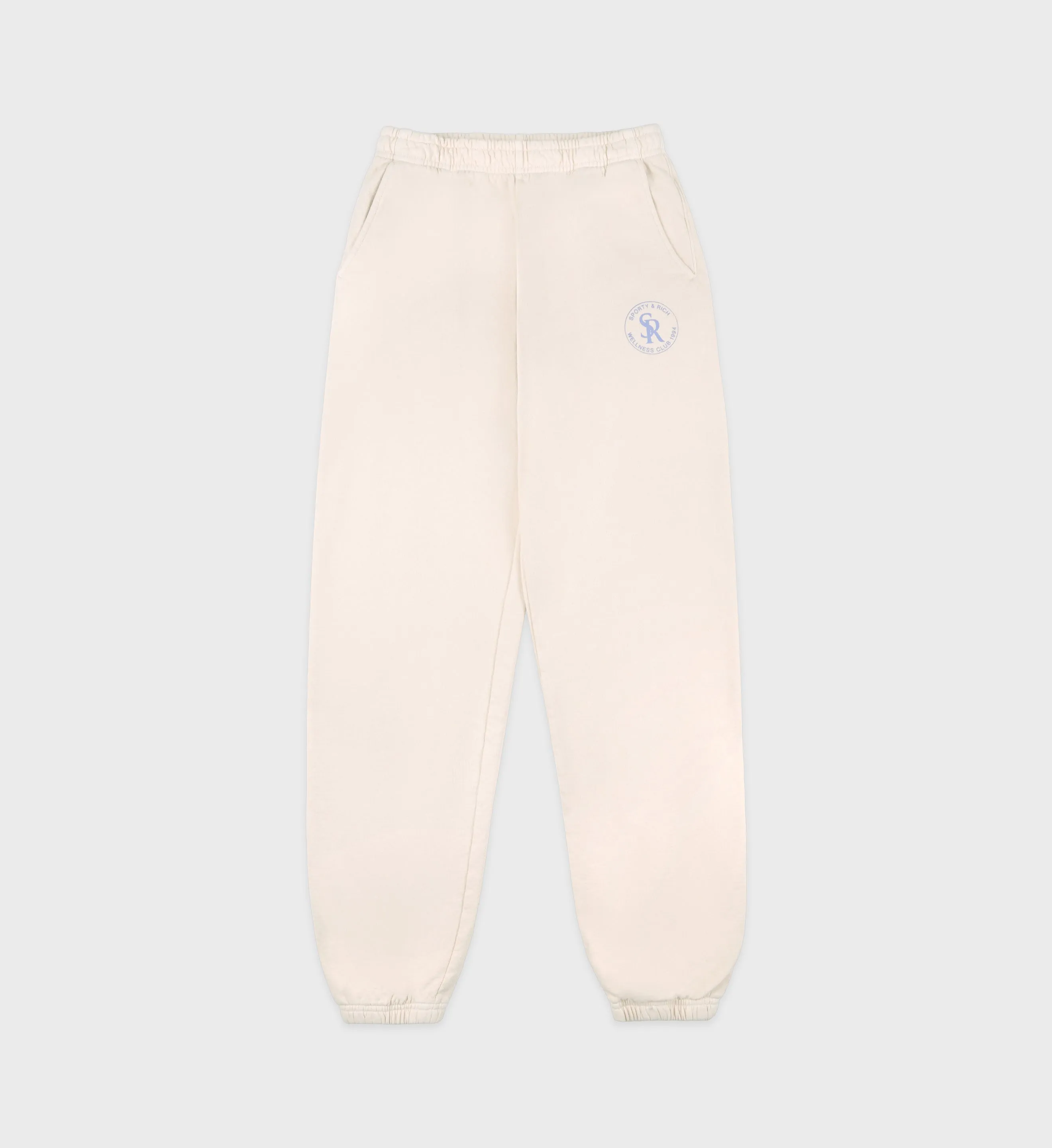 S&R Sweatpant - Cream/Sky Blue