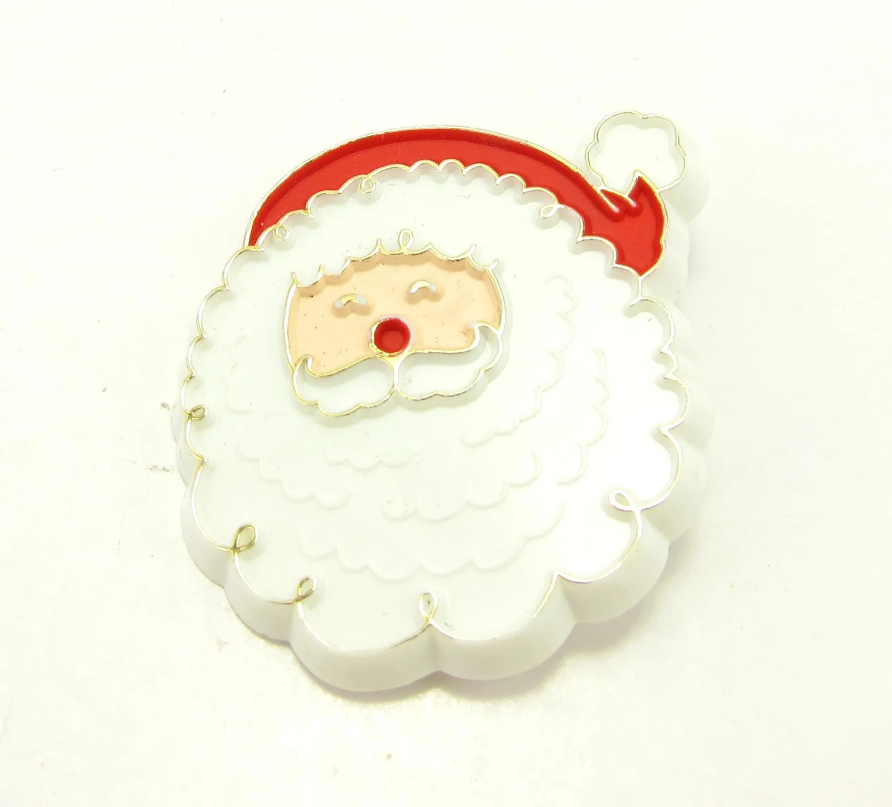 Santa Claus Pin Hallmark Vintage Christmas Lapel