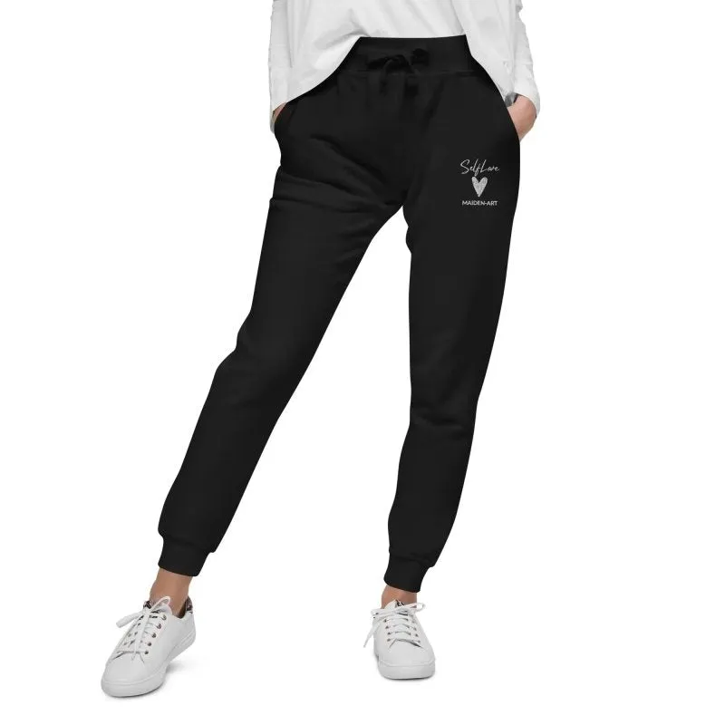 Self Love Unisex fleece sweatpants with Embroidery