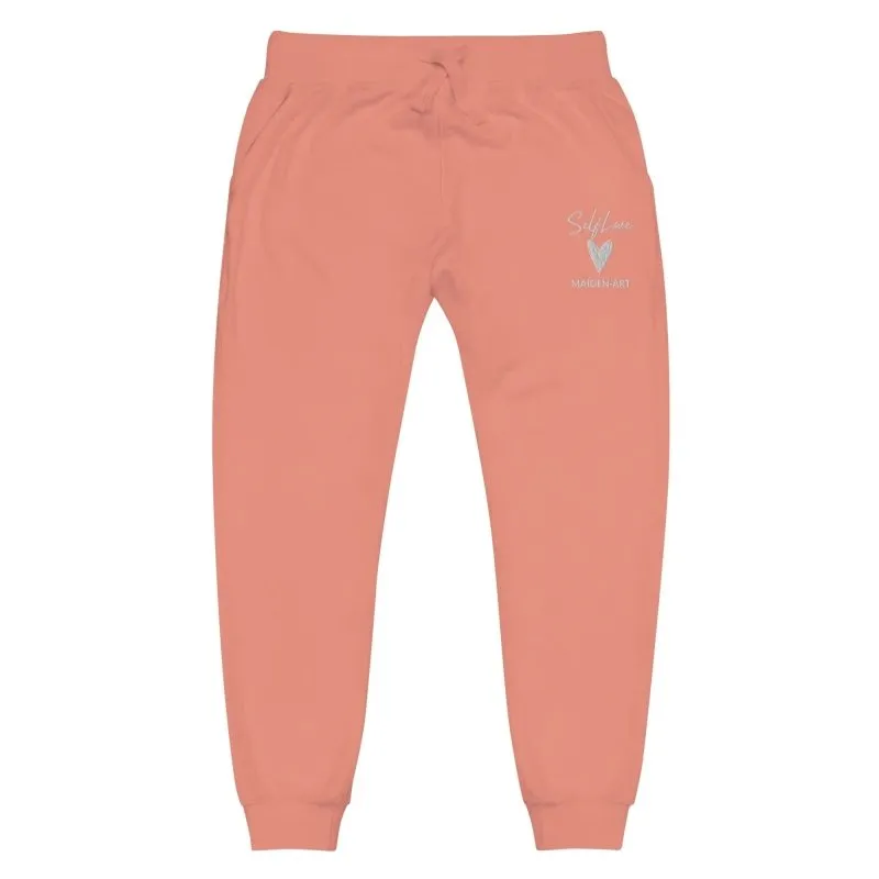 Self Love Unisex fleece sweatpants with Embroidery