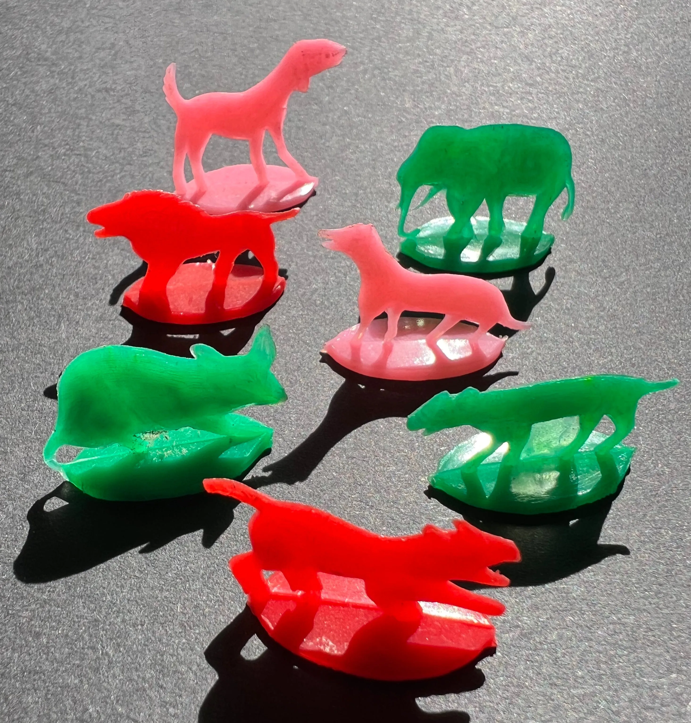 Set of Strange 1.5 - 3cm Tall Vintage Animals