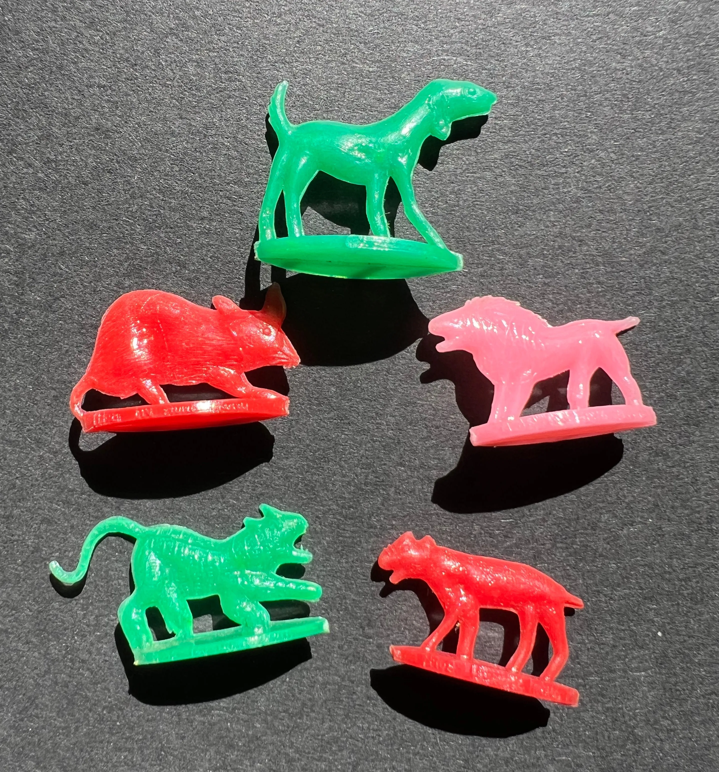 Set of Strange 1.5 - 3cm Tall Vintage Animals