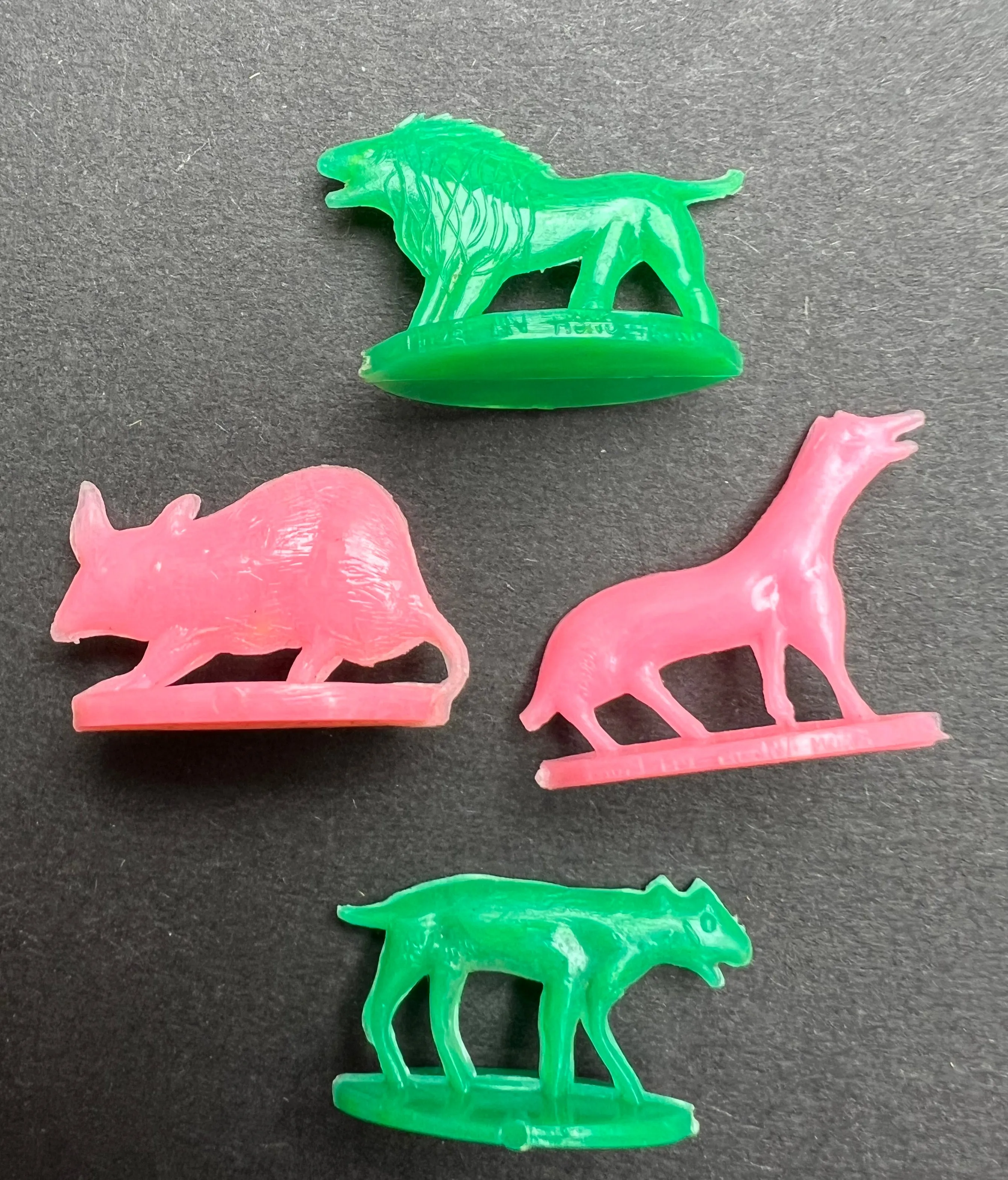 Set of Strange 1.5 - 3cm Tall Vintage Animals