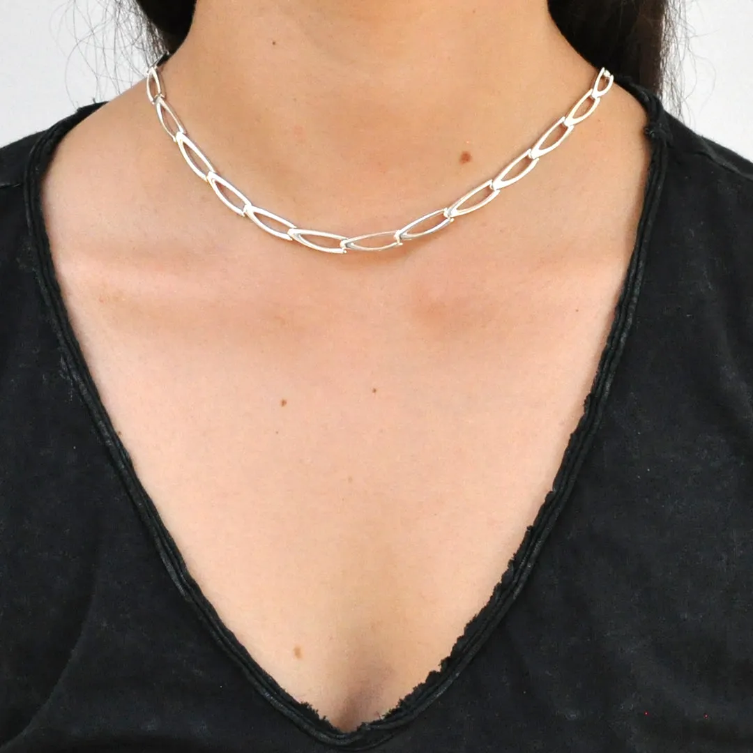 Silver Collar Necklace