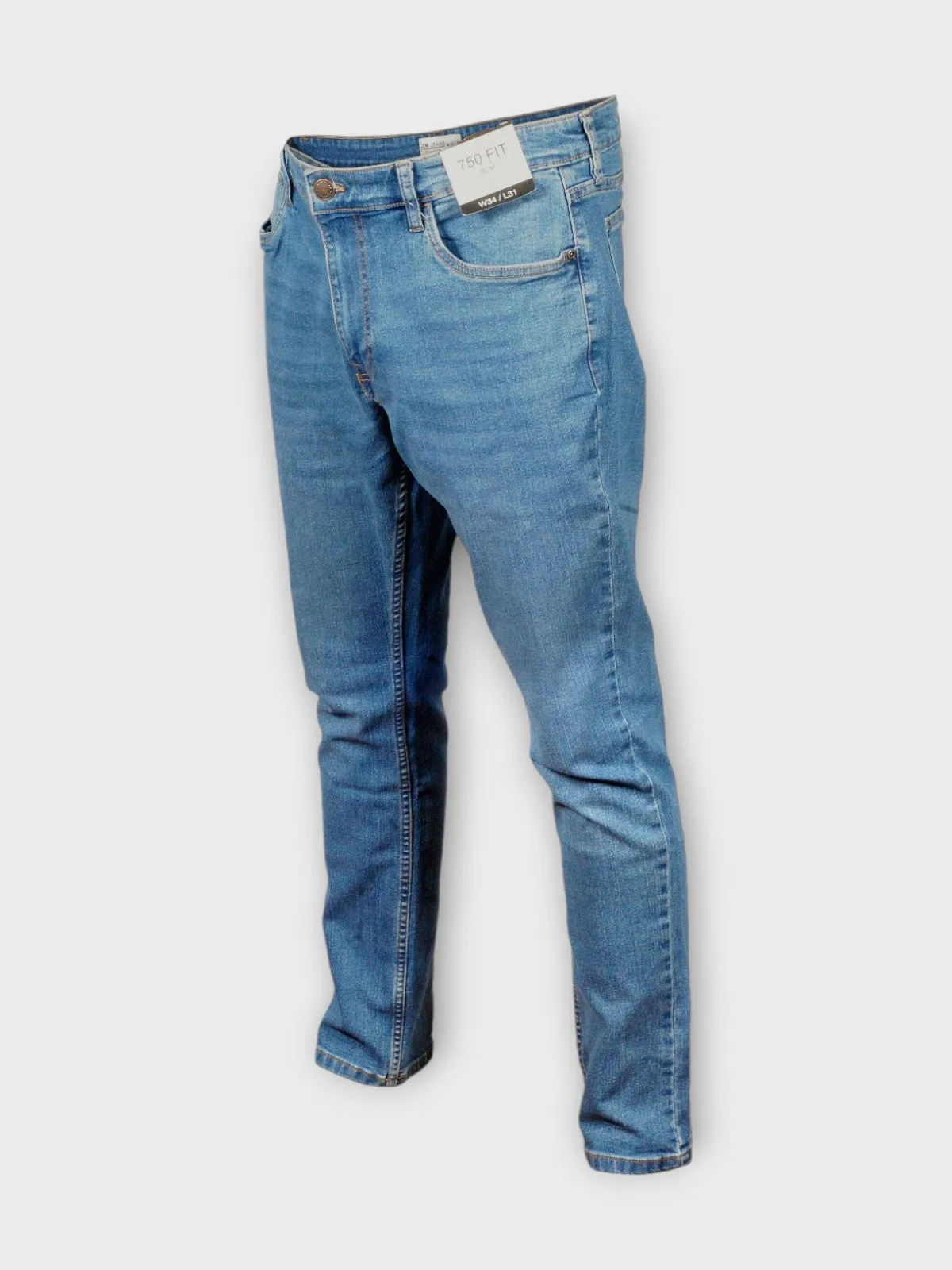 Slim Fit Men's Sky Blue Jeans