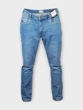 Slim Fit Men's Sky Blue Jeans