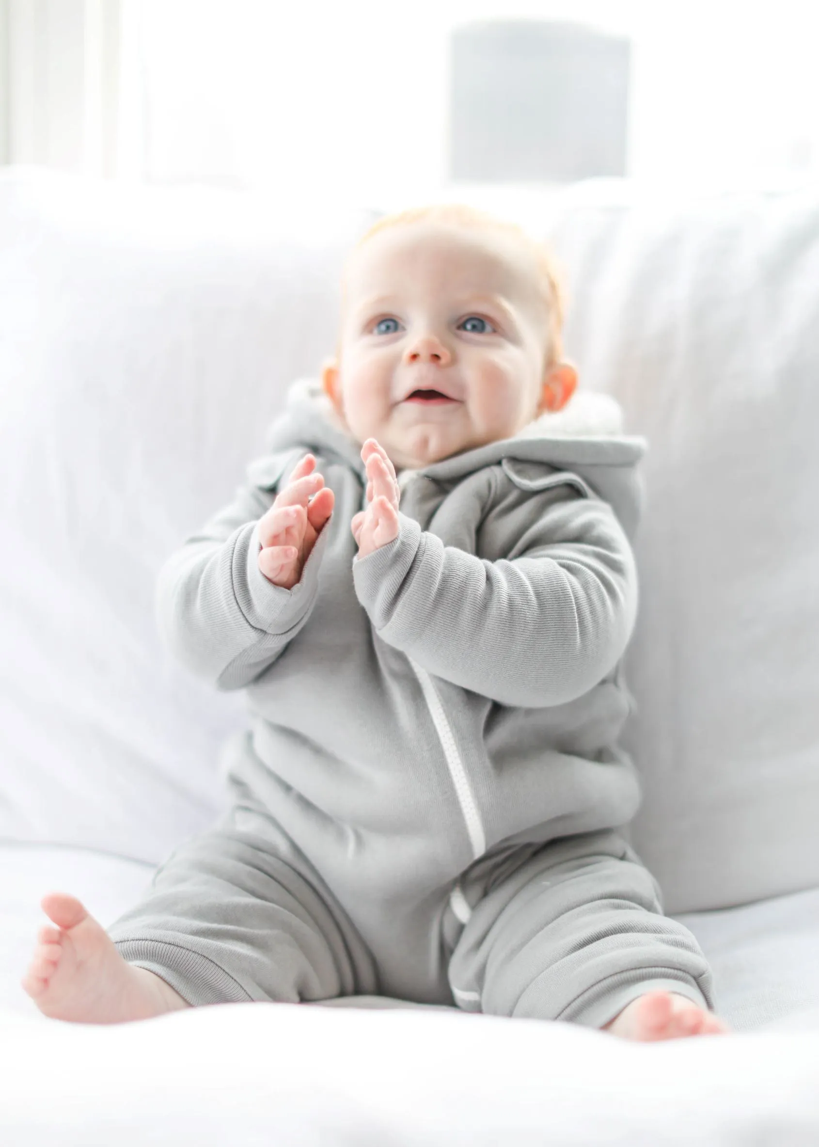 Smart Cuddly Jumpsuit   Bib - Gray