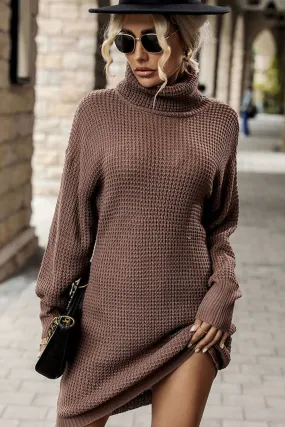 Snuggle Bliss Midi Sweater - Brown