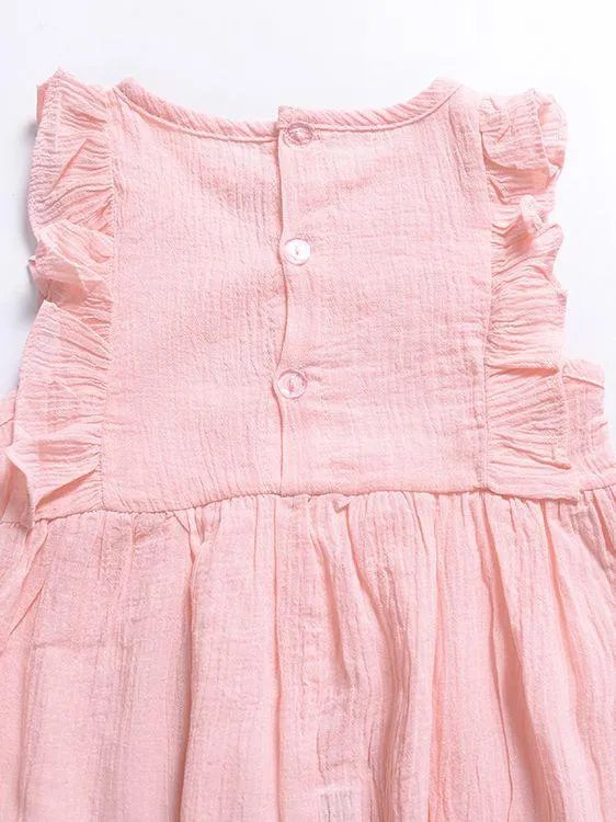 Solid Color Onesie Ruffle Baby Jumpsuit Overalls