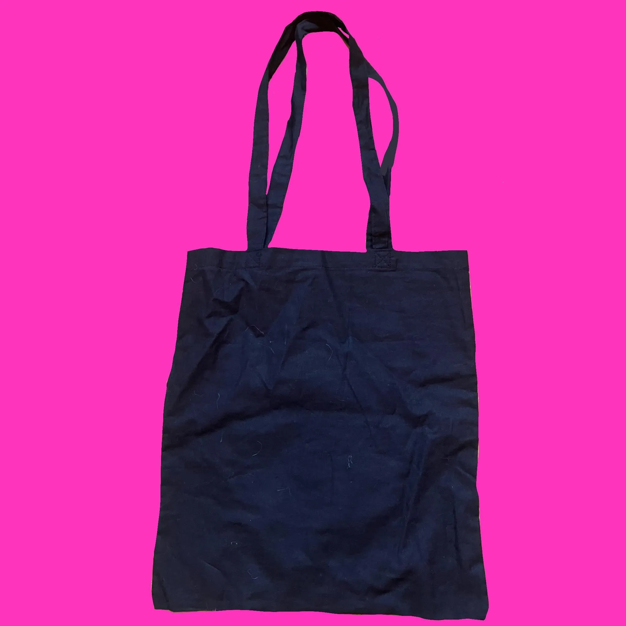 Spiral Star Tote Bag - Neon Pink