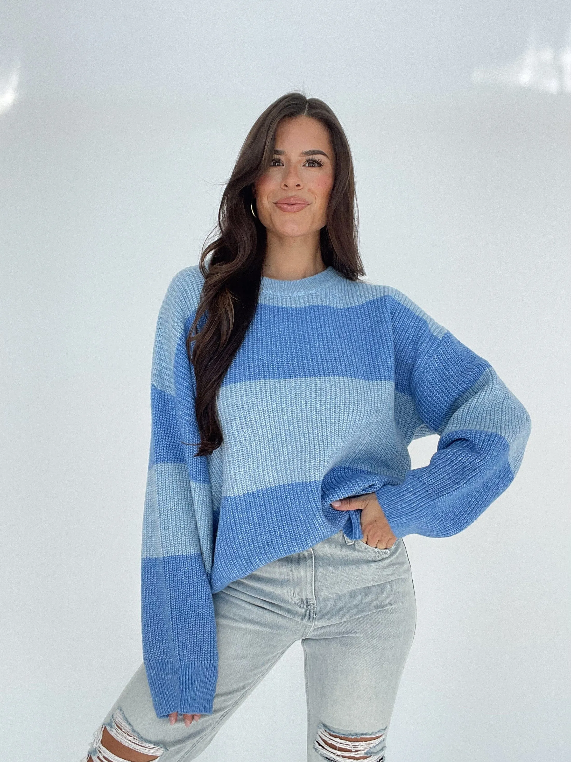 Striped Color Block Sweater