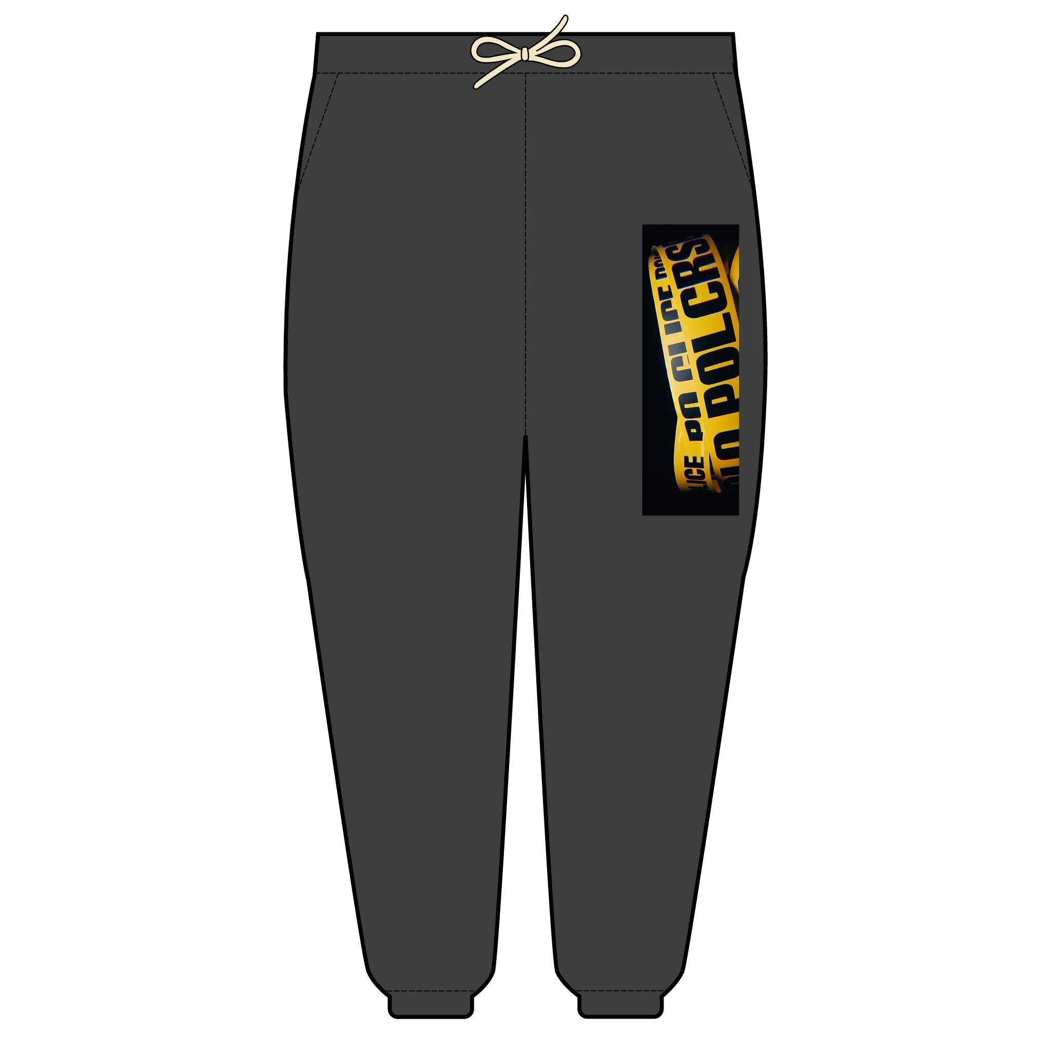 Sweatpants: Funky Police Lines Design