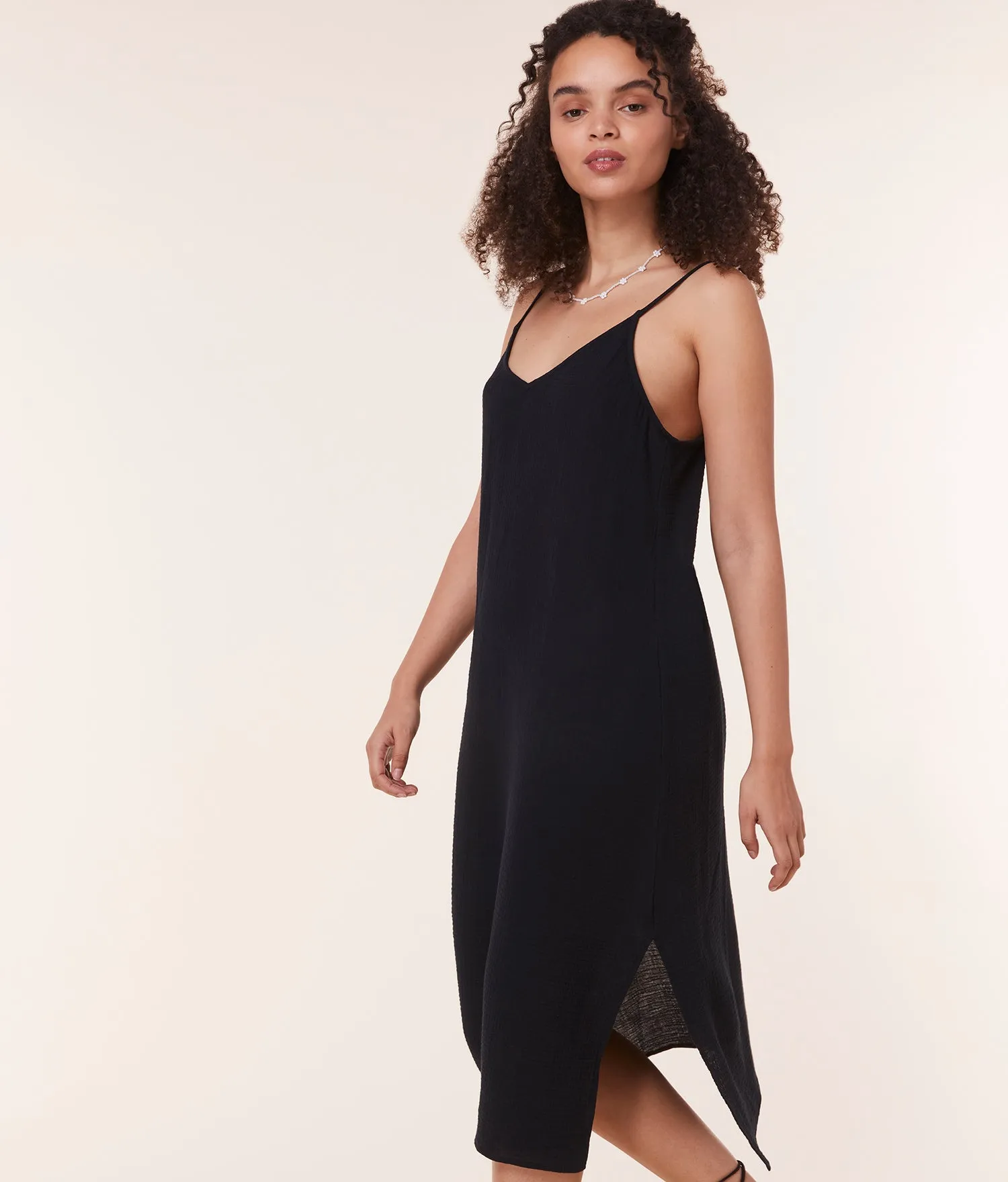 The Barreta Dress - Cotton Gauze - Black