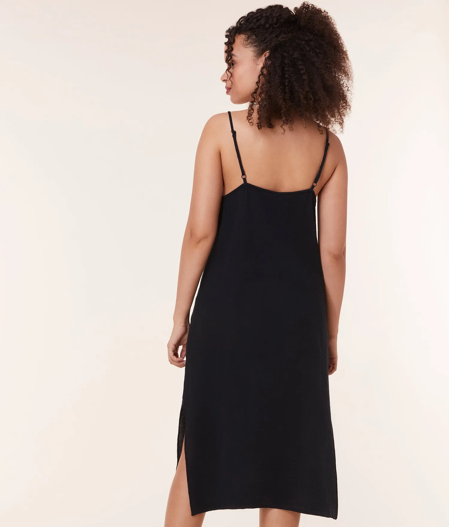 The Barreta Dress - Cotton Gauze - Black