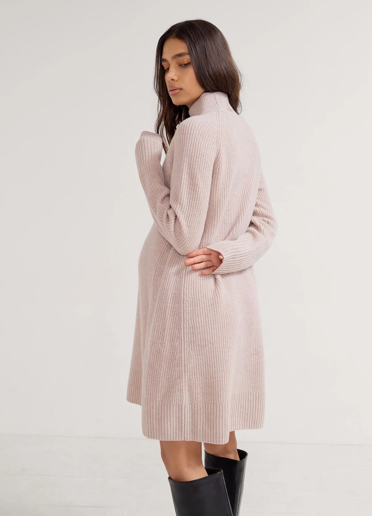 The Irina Shaker Mini Sweater Dress