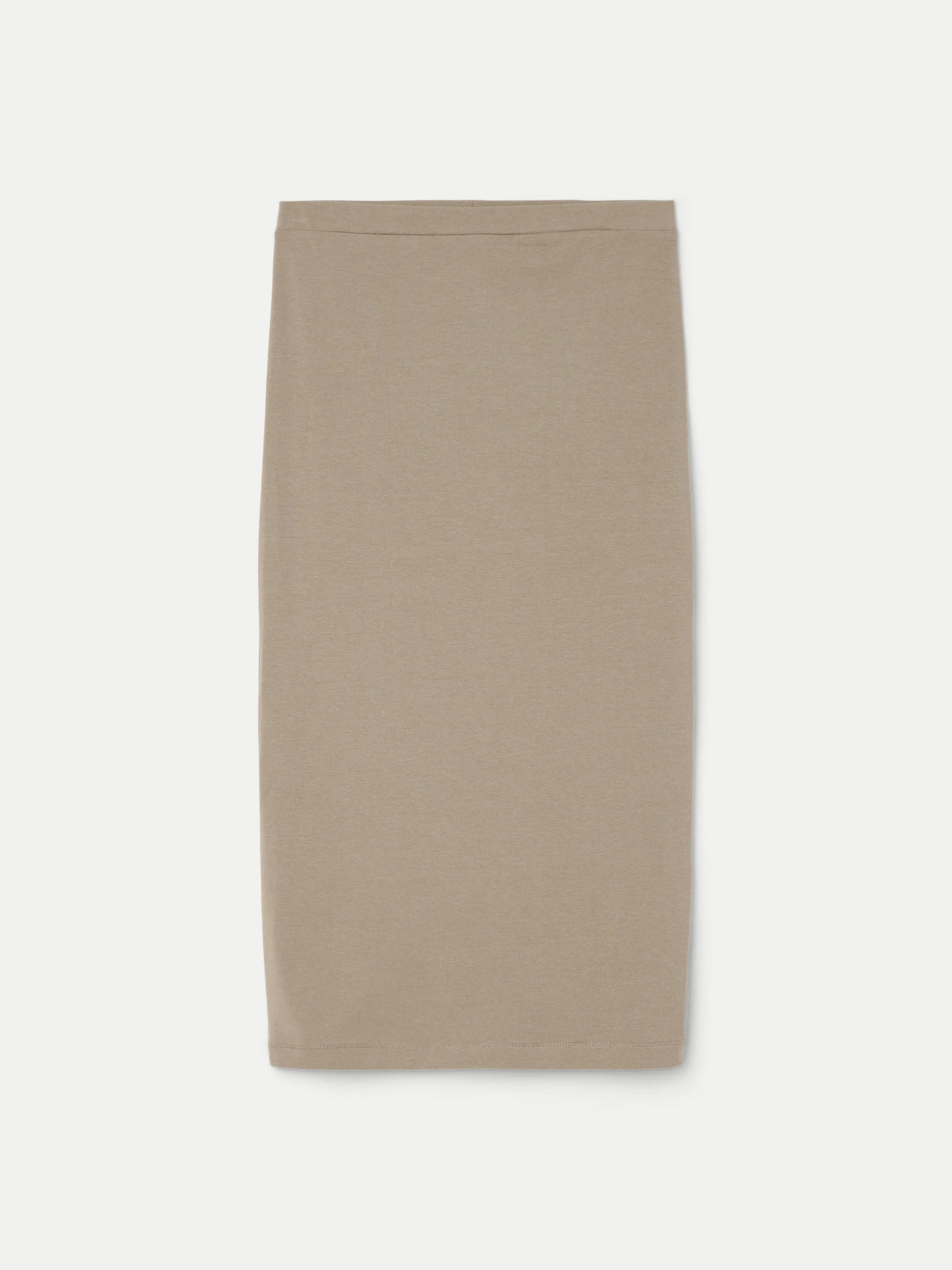 The Jersey Pencil Skirt in Taupe