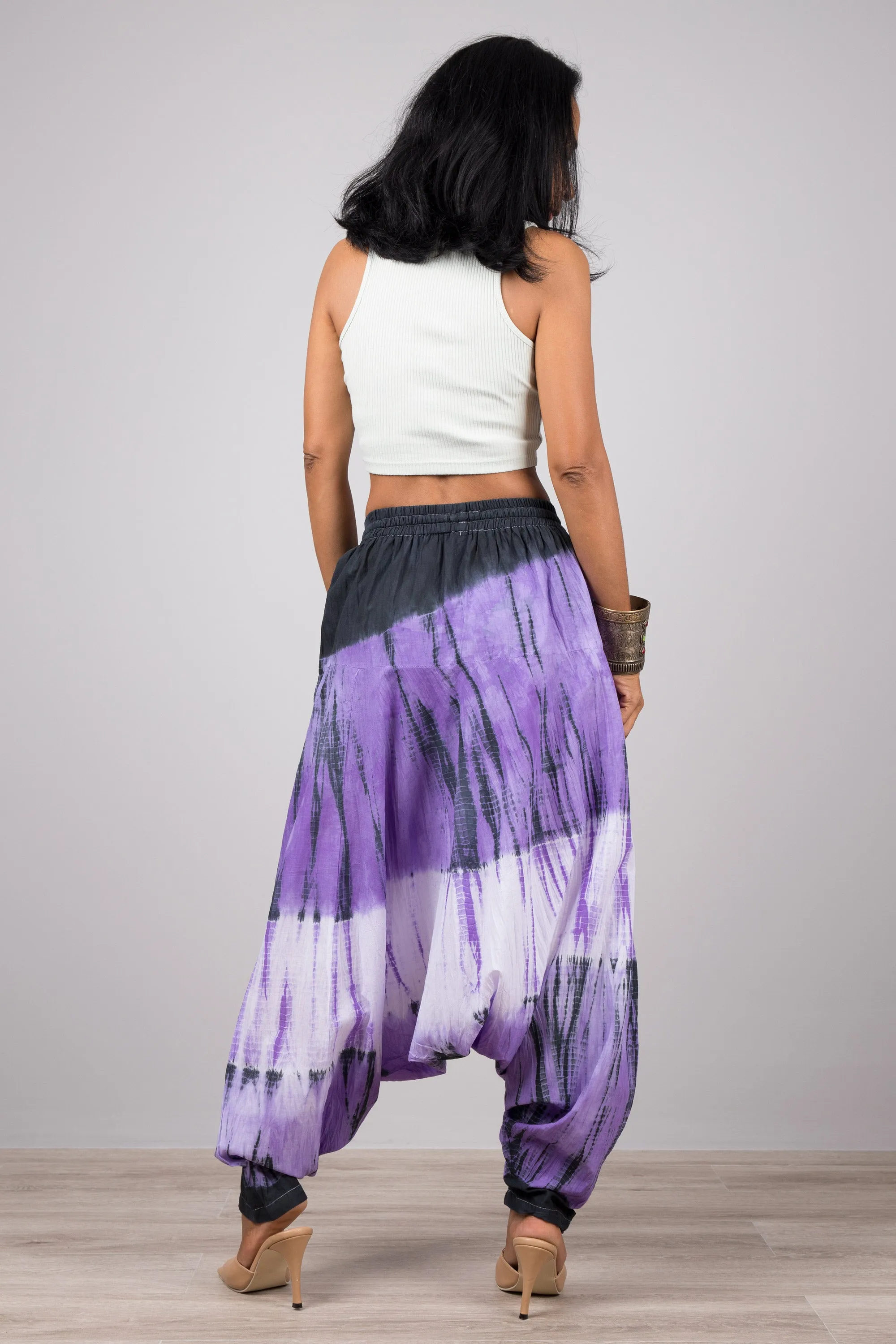 Tie dye harem pants