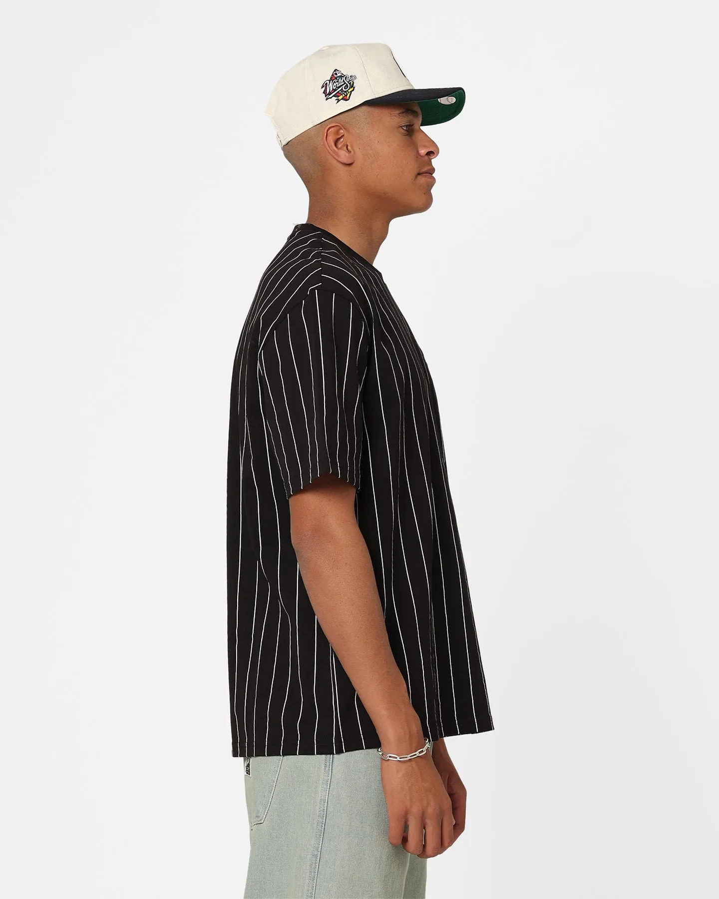 Tommy Jeans Pinstripe T-Shirt Black