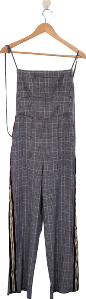 Topshop Plaid Jumpsuit UK 6