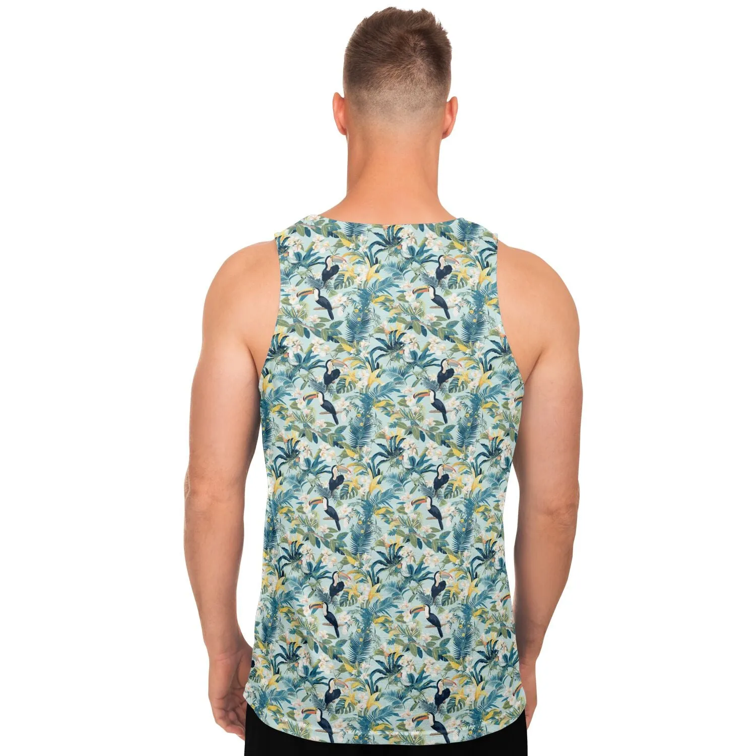 Toucan and Tropical Plants- Mens Tank Top