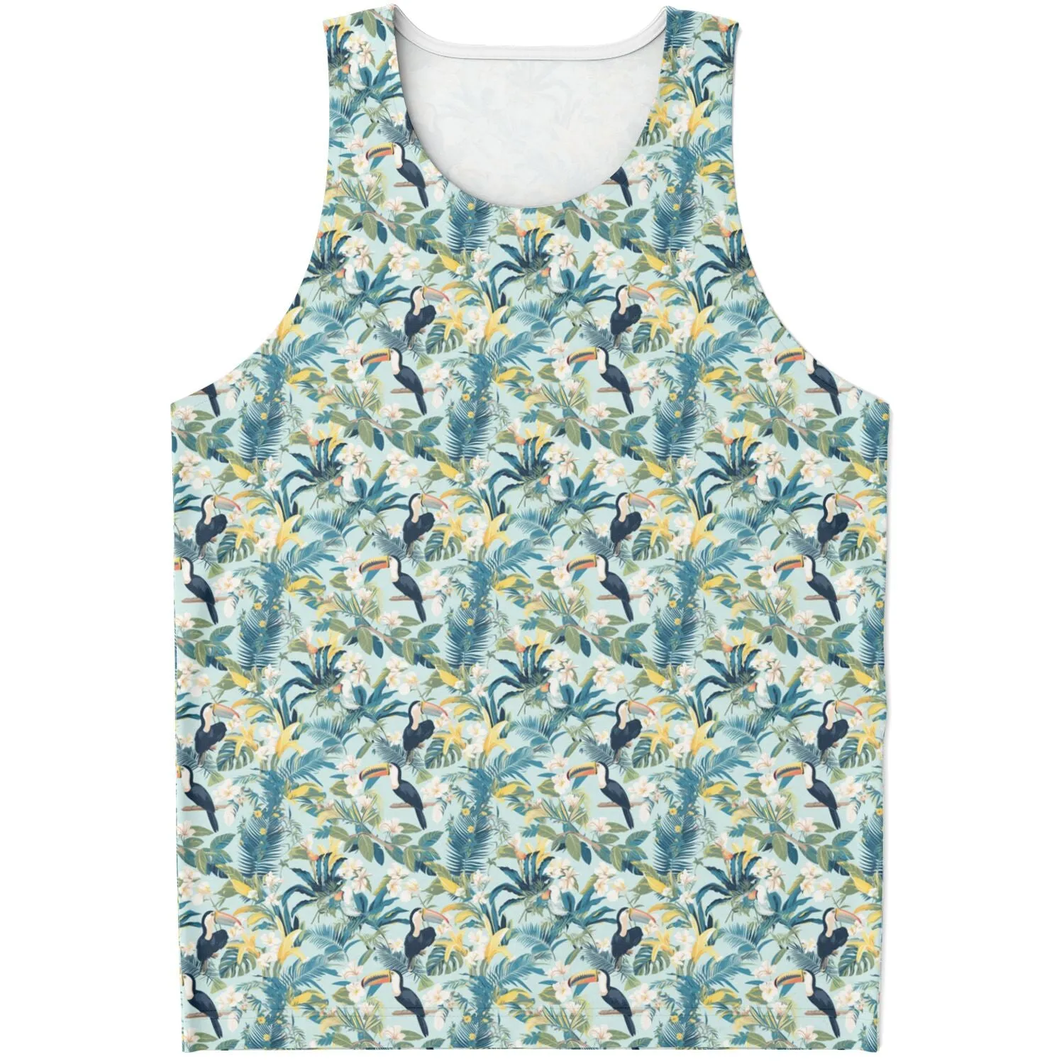 Toucan and Tropical Plants- Mens Tank Top