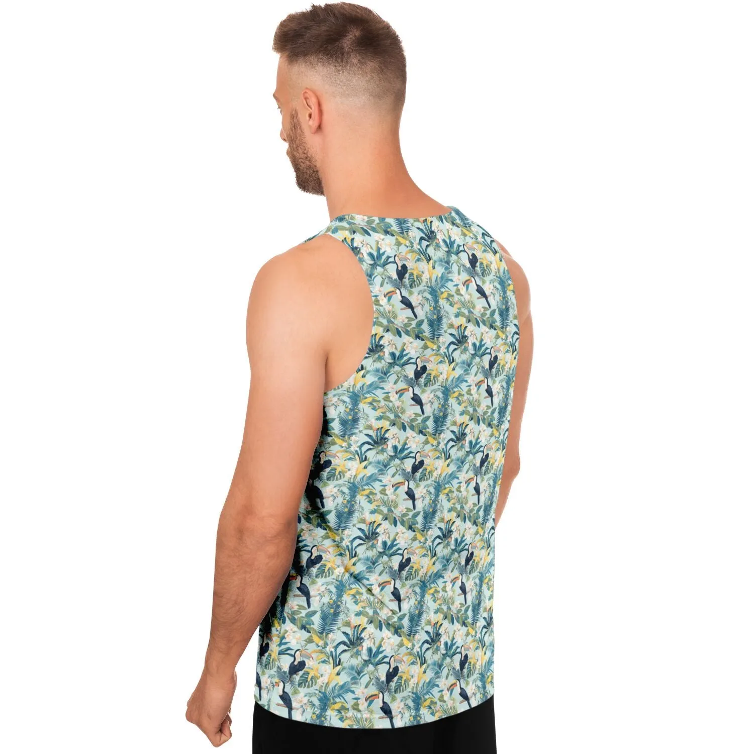 Toucan and Tropical Plants- Mens Tank Top