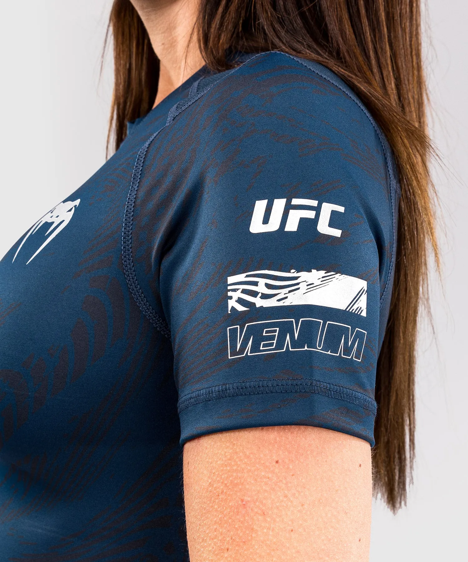 UFC Fusion by Venum Fight Week Women’s Performance Short Sleeve Rashguard - Oceanic Blue