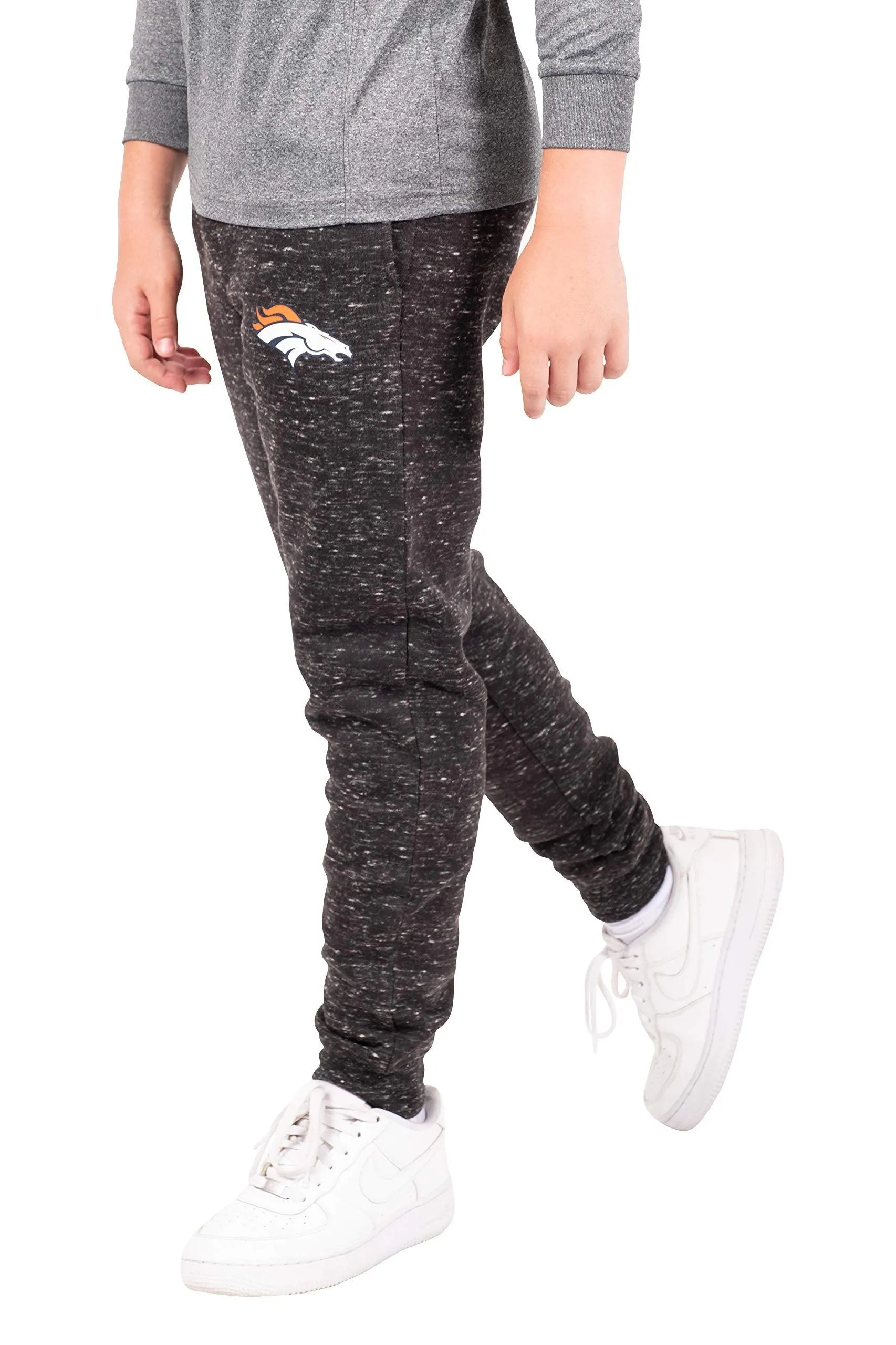 Ultra Game NFL Official Youth Super Soft Supreme Jogger Sweatpants, Denver Broncos, Black Snow|Denver Broncos