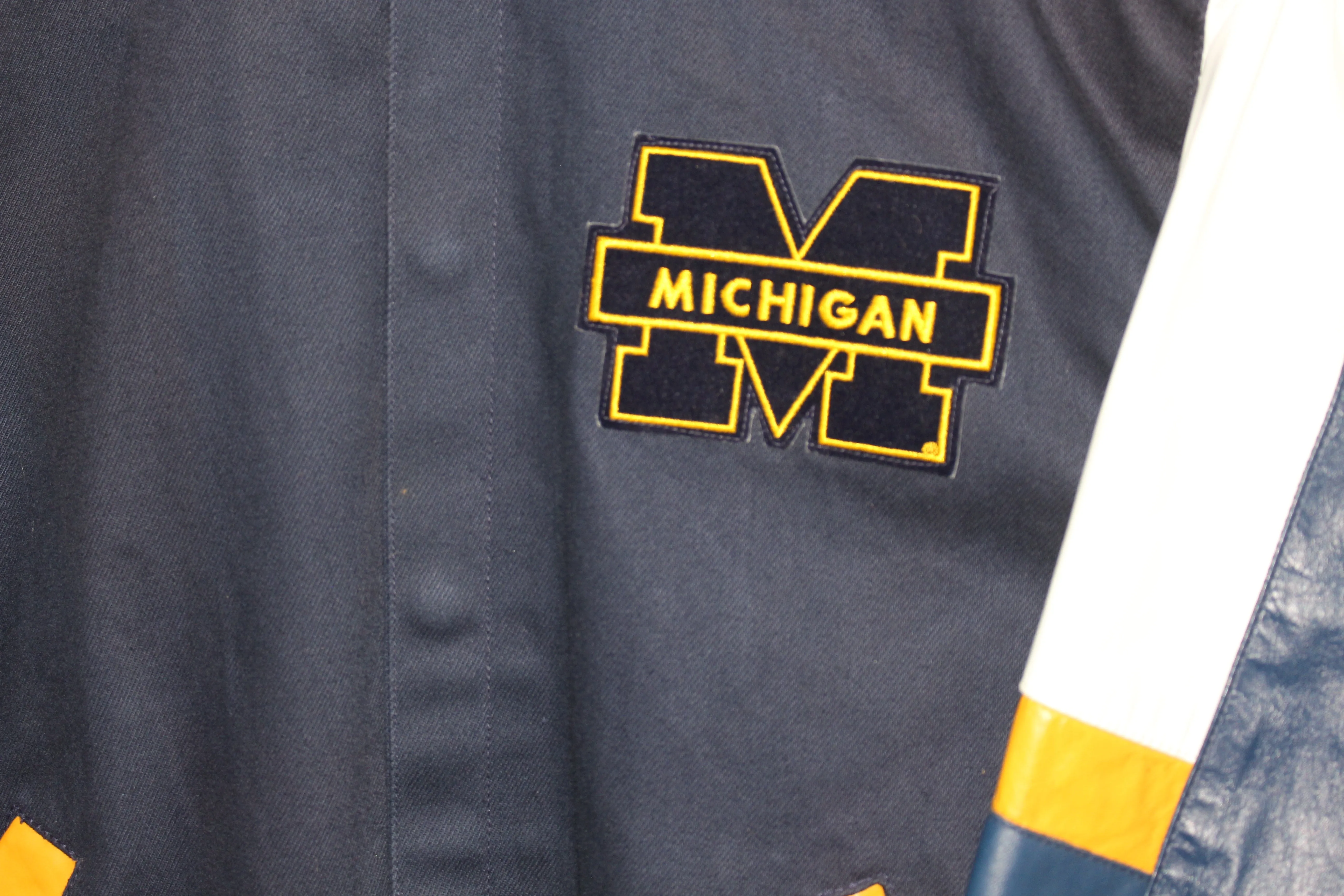 University Of Michigan Jeff Hamilton Leather Jacket (S)