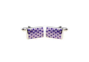 Urbana Purple & Lilac Enamel Cufflinks