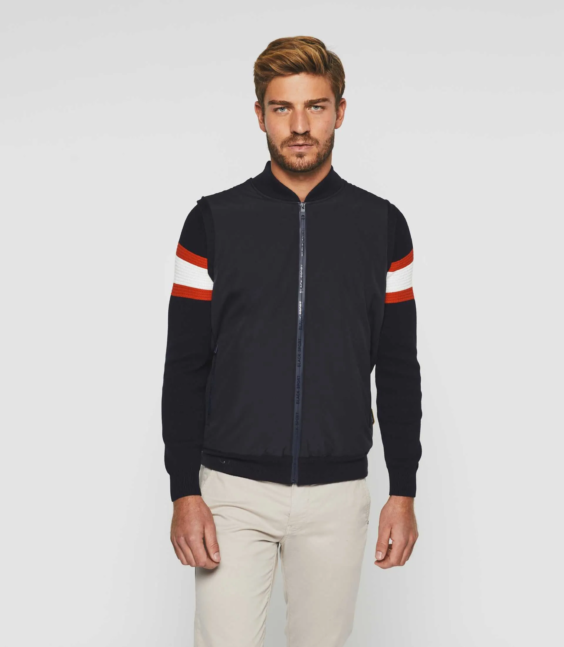 Veste zippée sans manches marine "Swdjibrill"