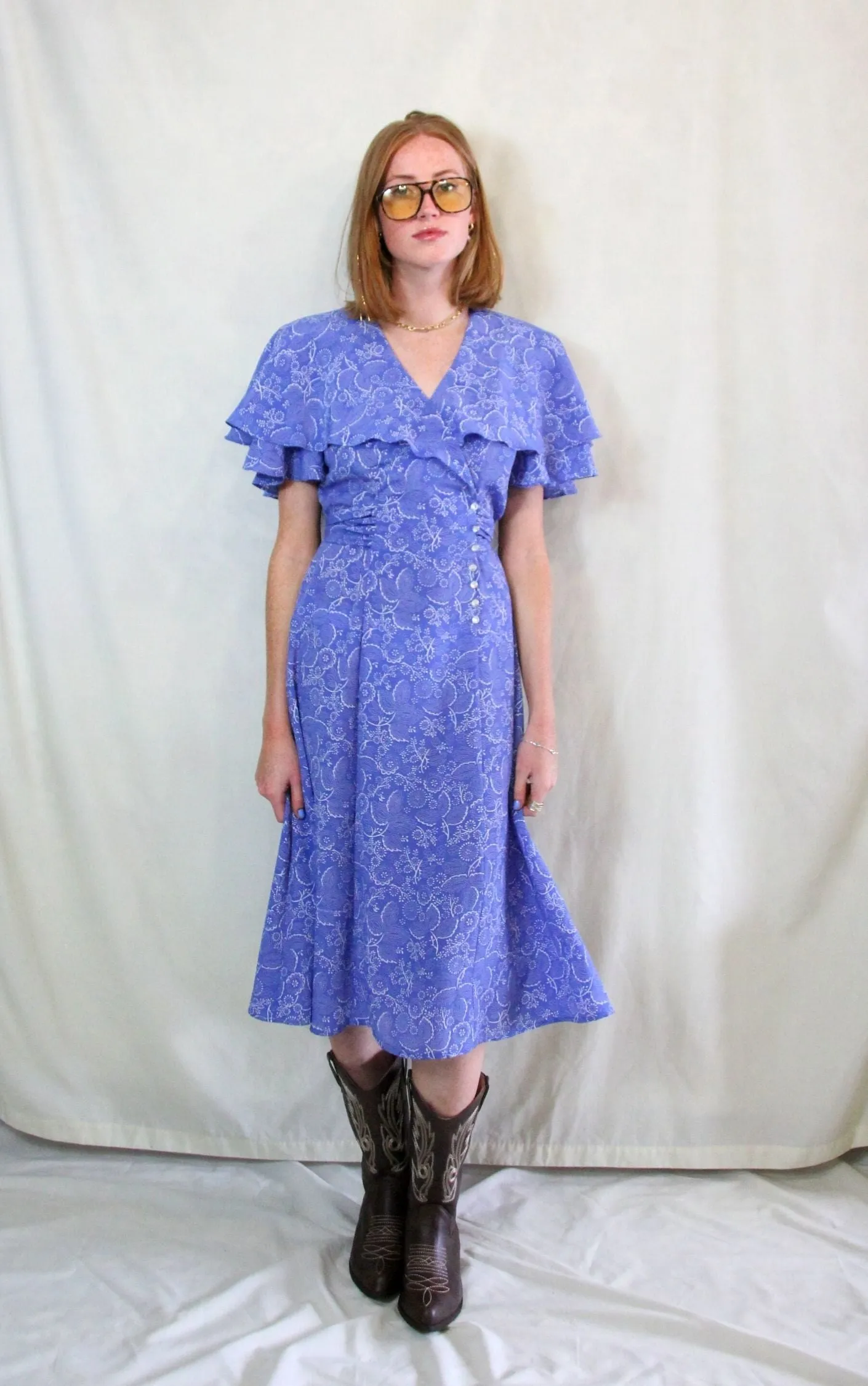 Vintage 1950's Style Midi Dress