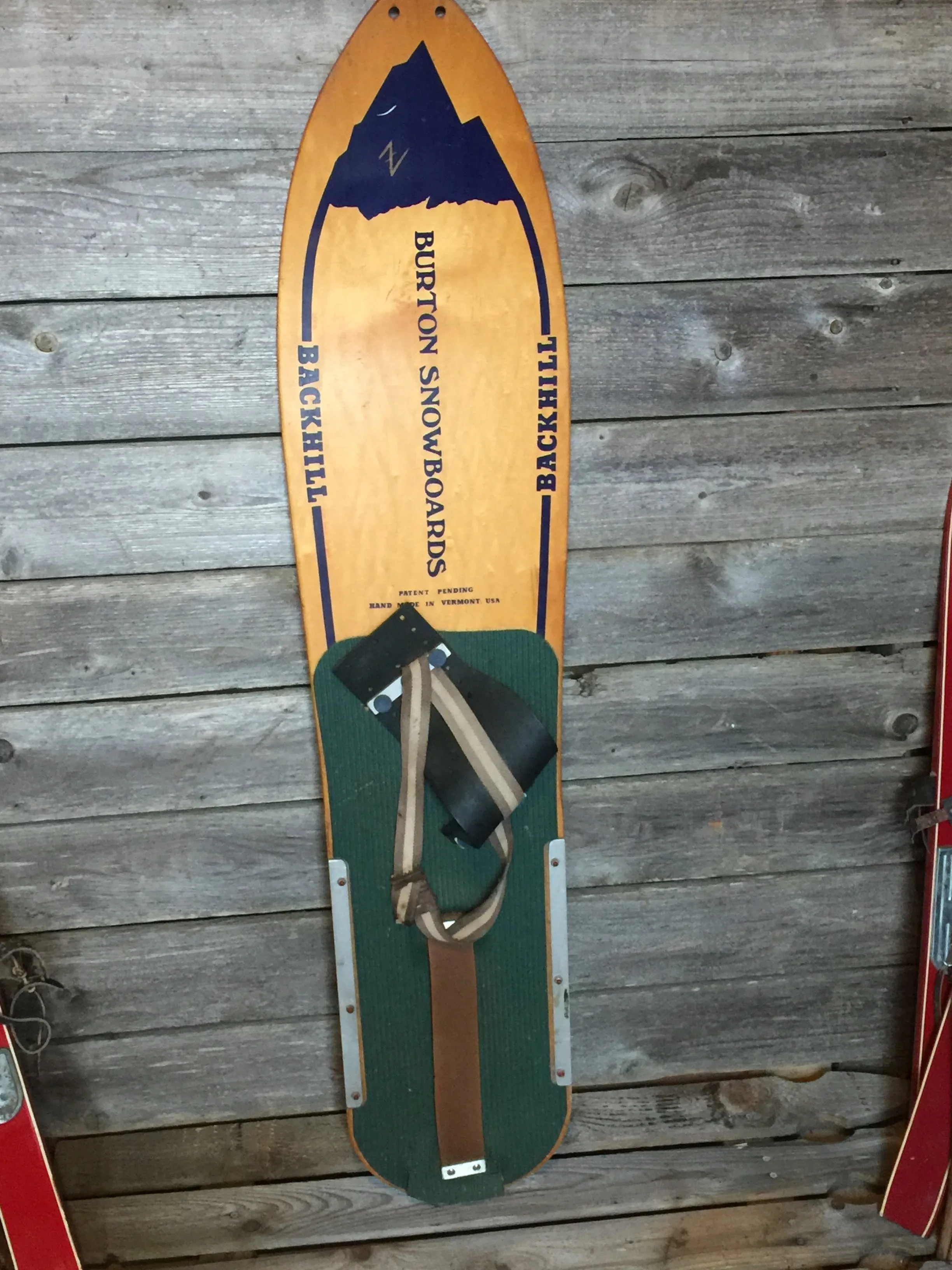 Vintage 1982 Burton Backhill Snowboard