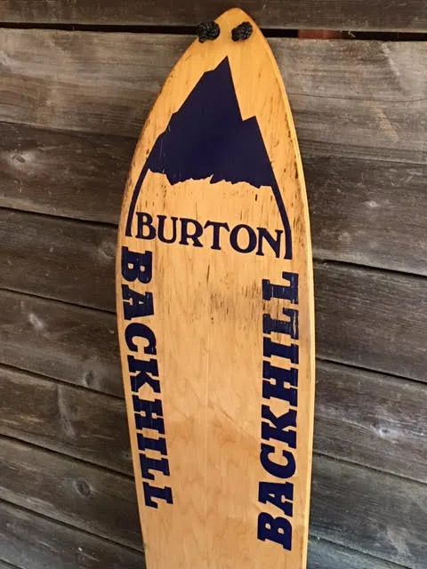 Vintage Burton Backhill Snowboard - Blue