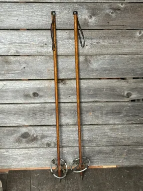 Vintage Hickory Ski Poles