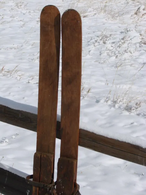 Vintage Skis - Primitive Childrens Skis