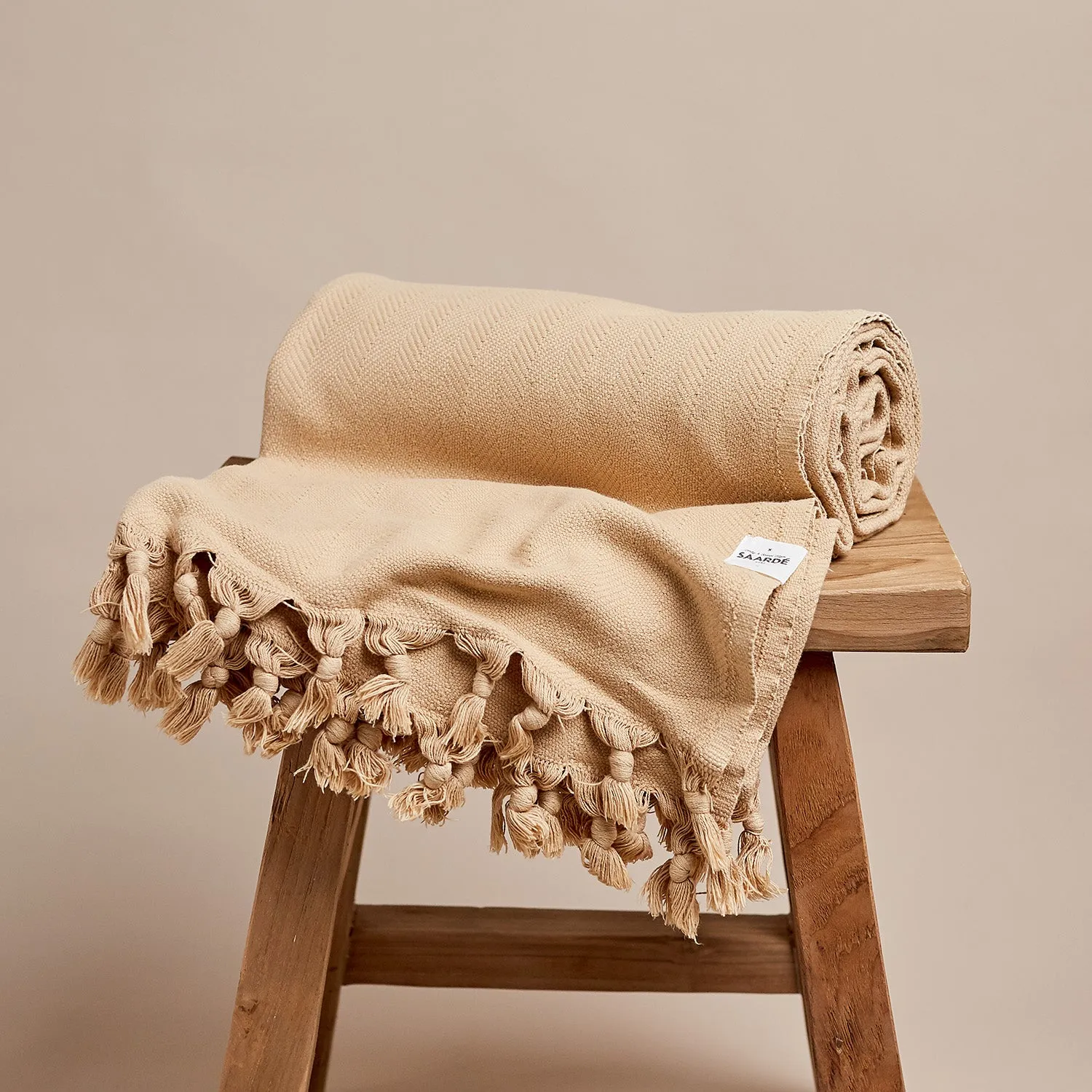 Vintage Wash Cotton Blanket | Nutmeg