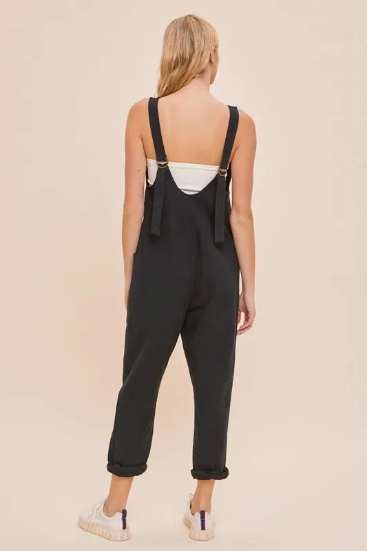 Vneck Pocket Jumpsuit