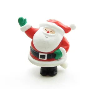 Waving Santa Claus Pin Vintage 1988 Hallmark Wind-Up Lapel